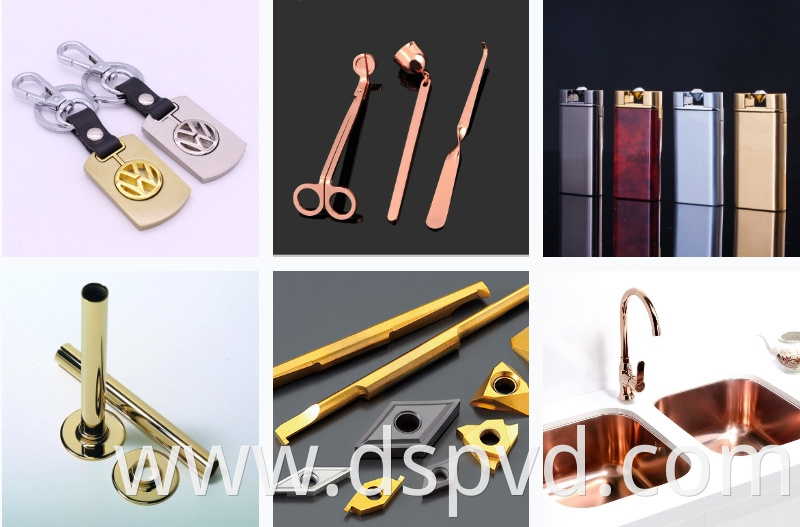 Stainless Metal Parts Steel Titanium Pvd Deposit Machine
